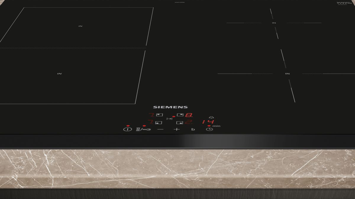 iQ500 Table à induction 60 cm Noir, sans cadre ED651BSB6E ED651BSB6E-3