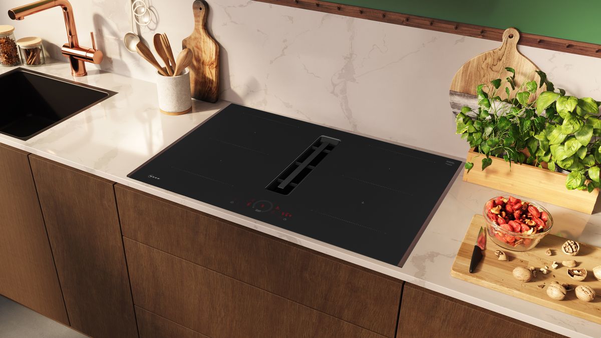 N 70 Induction hob with integrated ventilation system 80 cm Flex Design V58YHQ4C0 V58YHQ4C0-4