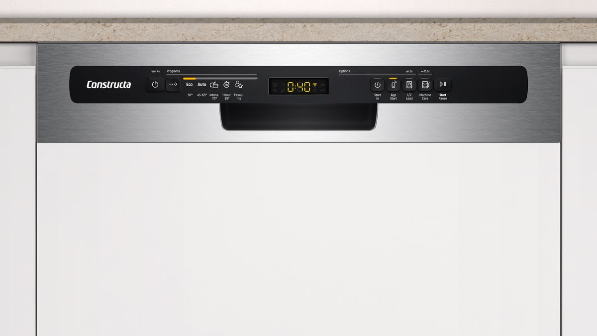 Teilintegrierter Geschirrspüler 60 cm Gebürsteter Stahl CG5IS02ITE CG5IS02ITE-4