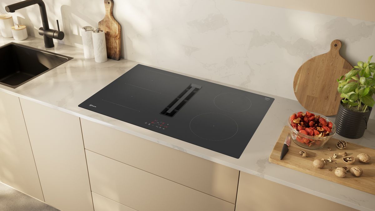 N 50 Induction hob with integrated ventilation system 80 cm surface mount without frame V58NBS1L0 V58NBS1L0-4