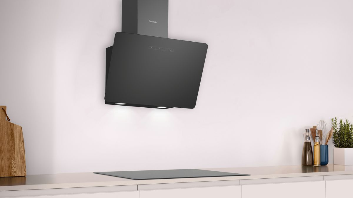 Wandesse 60 cm Klarglas schwarz bedruckt, Schwarz CD686866 CD686866-2