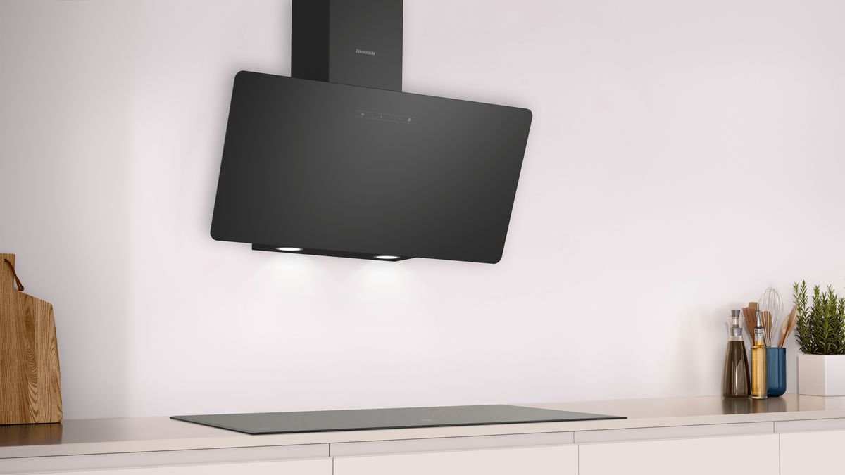 Wandesse 80 cm Klarglas schwarz bedruckt, Schwarz CD688866 CD688866-2