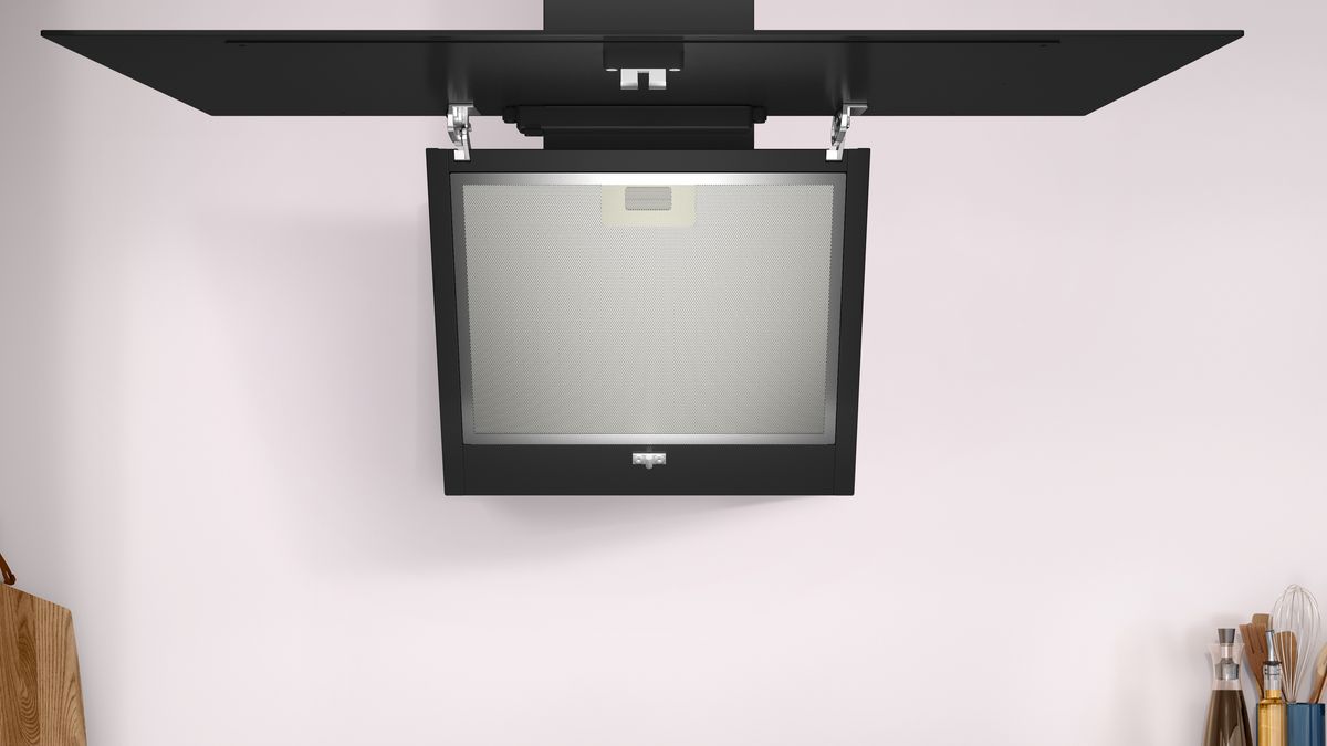 Wandesse 80 cm Klarglas schwarz bedruckt, Schwarz CD688866 CD688866-5