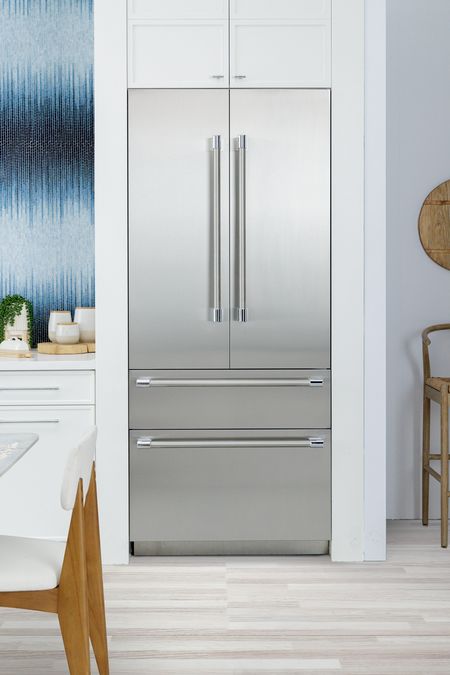Freedom® Réfrigérateur combiné intégrable à portes françaises avec congélateur en bas 36'' Professional Inox T36BT120NS T36BT120NS-6