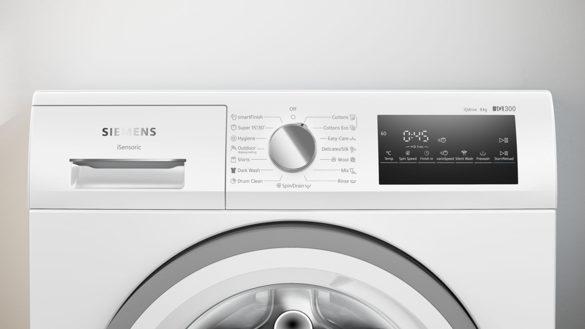 iQ300 washing machine, front loader 8 kg 1400 rpm WM14N2Z8HK WM14N2Z8HK-2