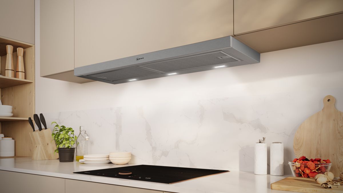N 50 telescopic cooker hood 90 cm Silver metallic D49ED22X1 D49ED22X1-3