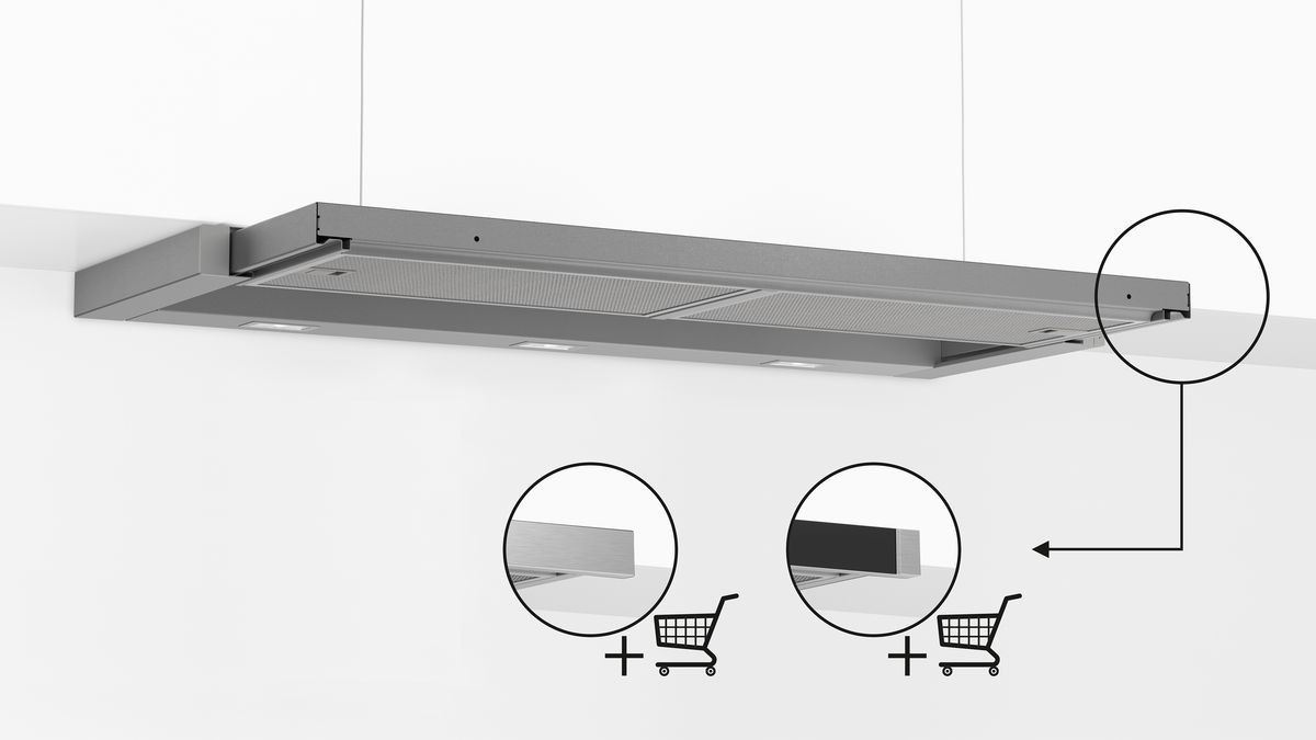 N 50 telescopic cooker hood 90 cm Silver metallic D49ED22X1 D49ED22X1-8