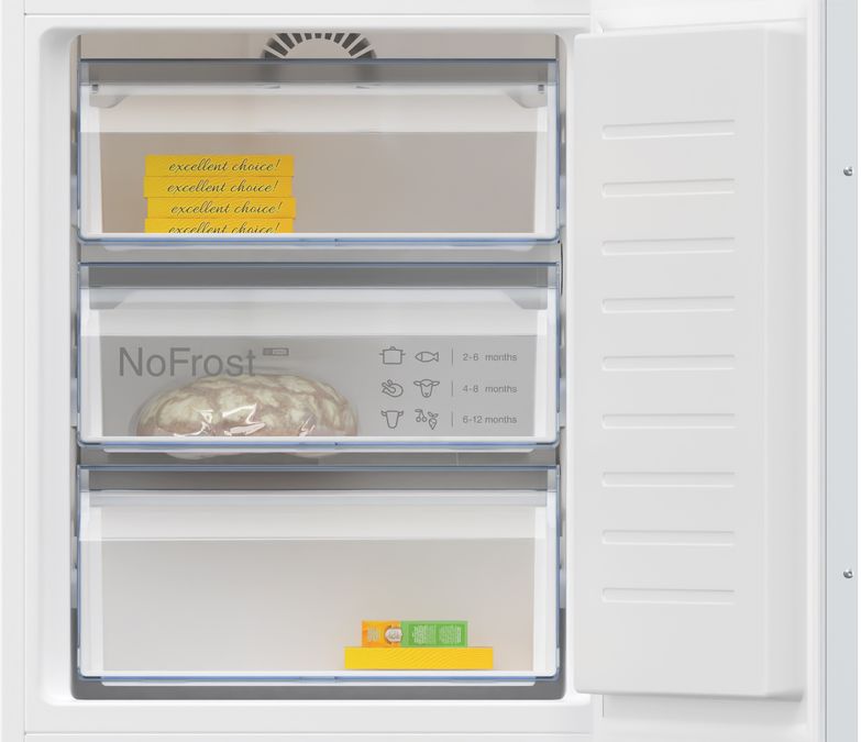 N 50 built-in fridge-freezer with freezer at bottom 177.2 x 54.1 cm sliding hinge KI7862SE0G KI7862SE0G-5