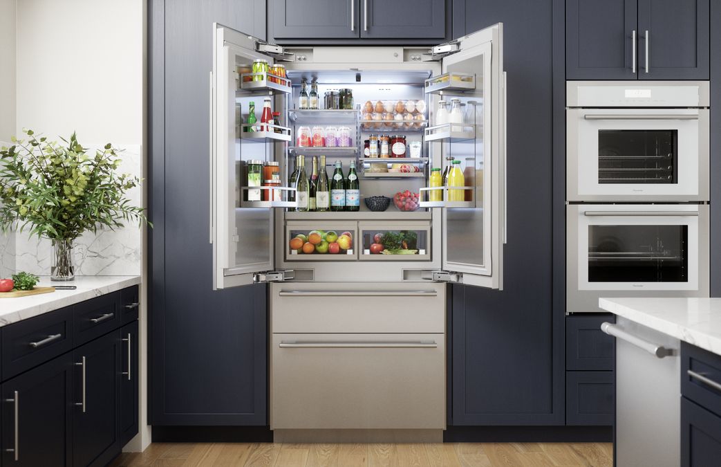 Freedom® Réfrigérateur combiné intégrable à portes françaises avec congélateur en bas 36'' Masterpiece® Inox T36BT110NS T36BT110NS-19