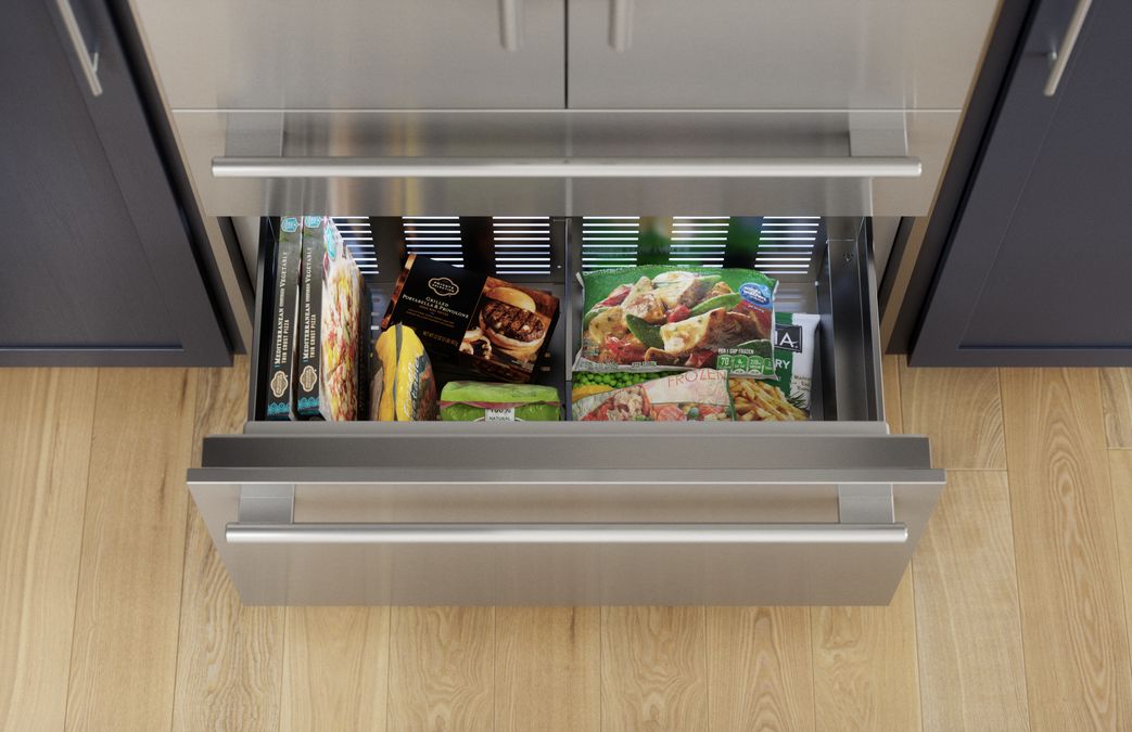 Freedom® Réfrigérateur combiné intégrable à portes françaises avec congélateur en bas 36'' Masterpiece® Inox T36BT110NS T36BT110NS-15