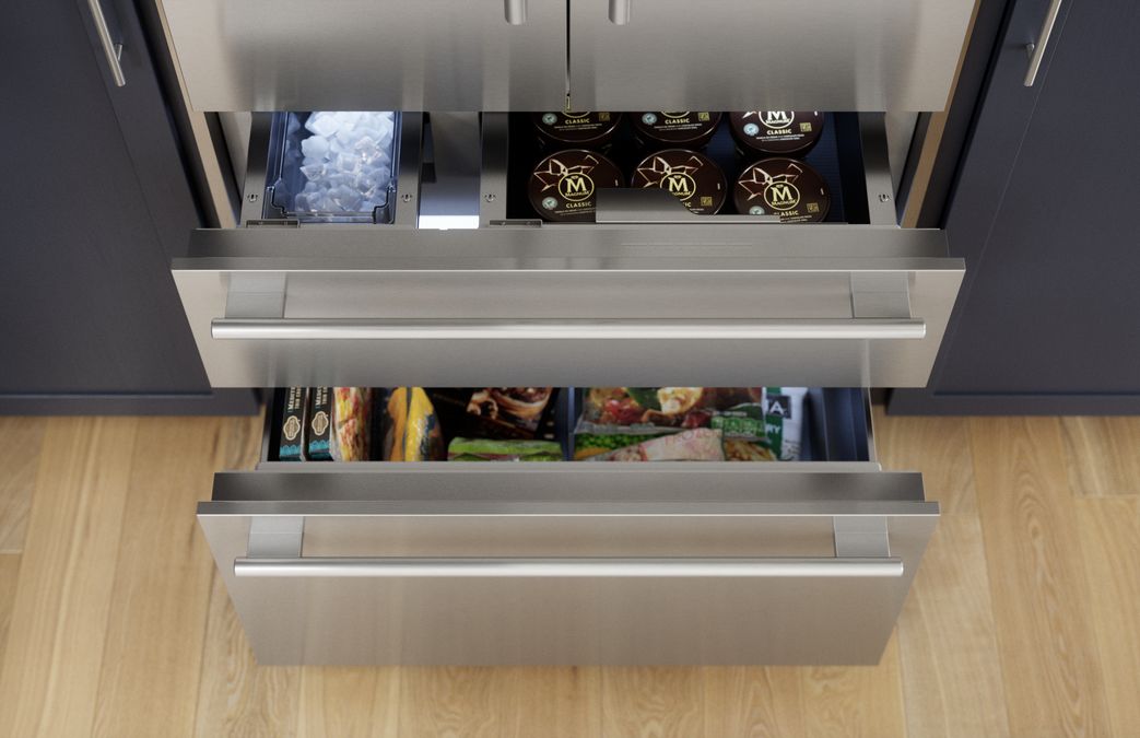 Freedom® Réfrigérateur combiné intégrable à portes françaises avec congélateur en bas 36'' Masterpiece® Inox T36BT110NS T36BT110NS-13