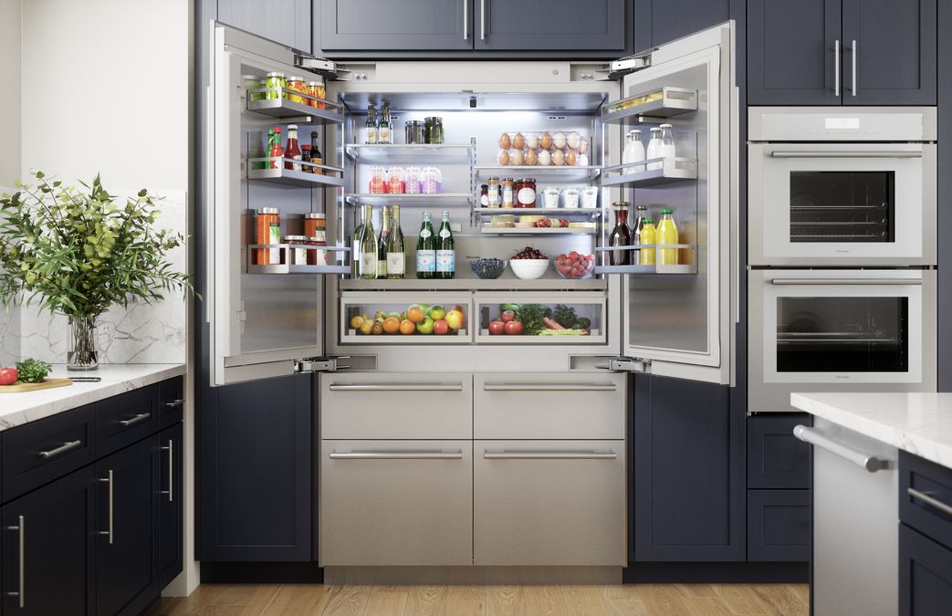 Freedom® Réfrigérateur combiné intégrable à portes françaises avec congélateur en bas  Masterpiece® Inox T48BT110NS T48BT110NS-5
