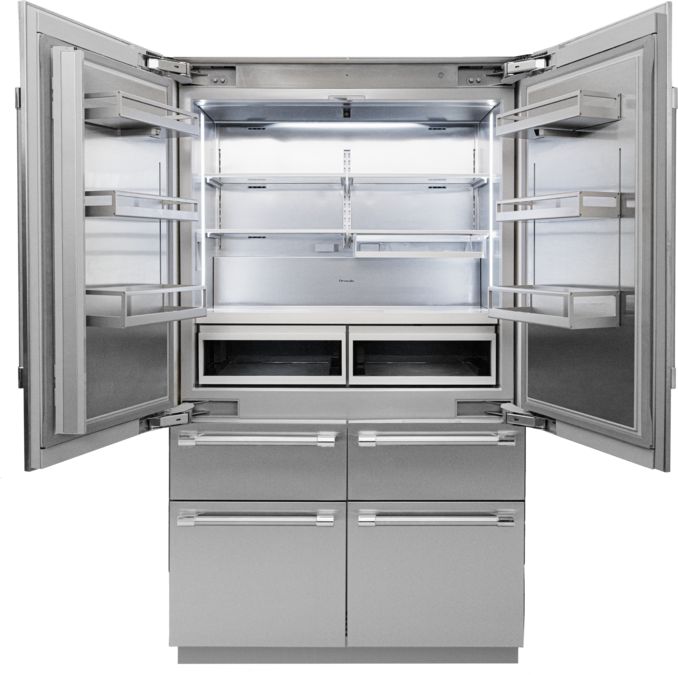 Freedom® Réfrigérateur combiné intégrable à portes françaises avec congélateur en bas  Professional Inox T48BT120NS T48BT120NS-14