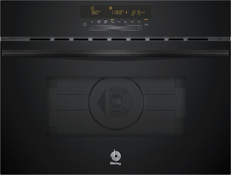 Horno compacto con microondas 60 x 45 cm Cristal negro 3CW5179N3 3CW5179N3-1