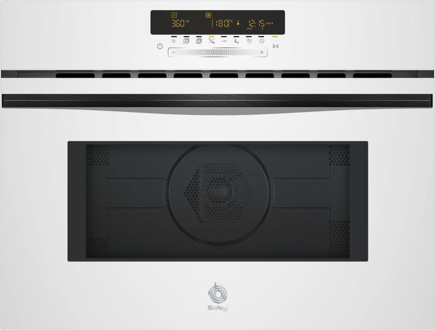 Horno compacto con microondas 60 x 45 cm Cristal blanco 3CW5179B3 3CW5179B3-1