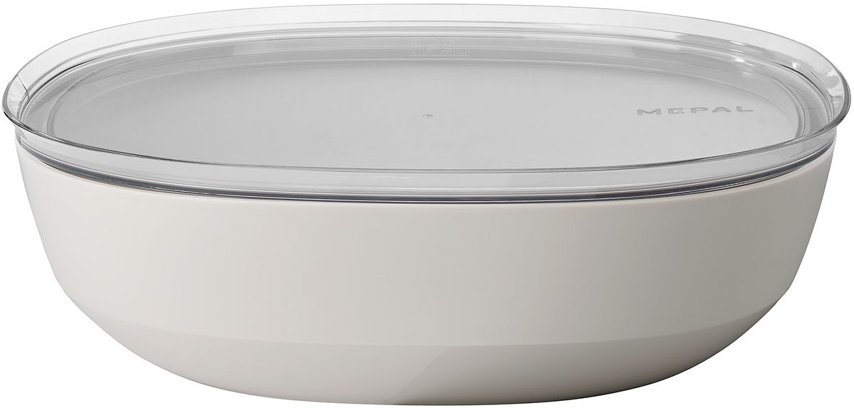 Mepal Servierschale silueta mit Deckel 4000ml, nordic white 17008673 17008673-1