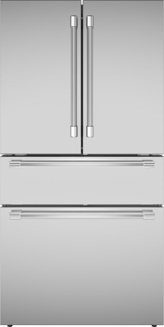 Freedom® Réfrigérateur à portes françaises congélateur en bas 36'' Professional Inox T36FL821NS T36FL821NS-1