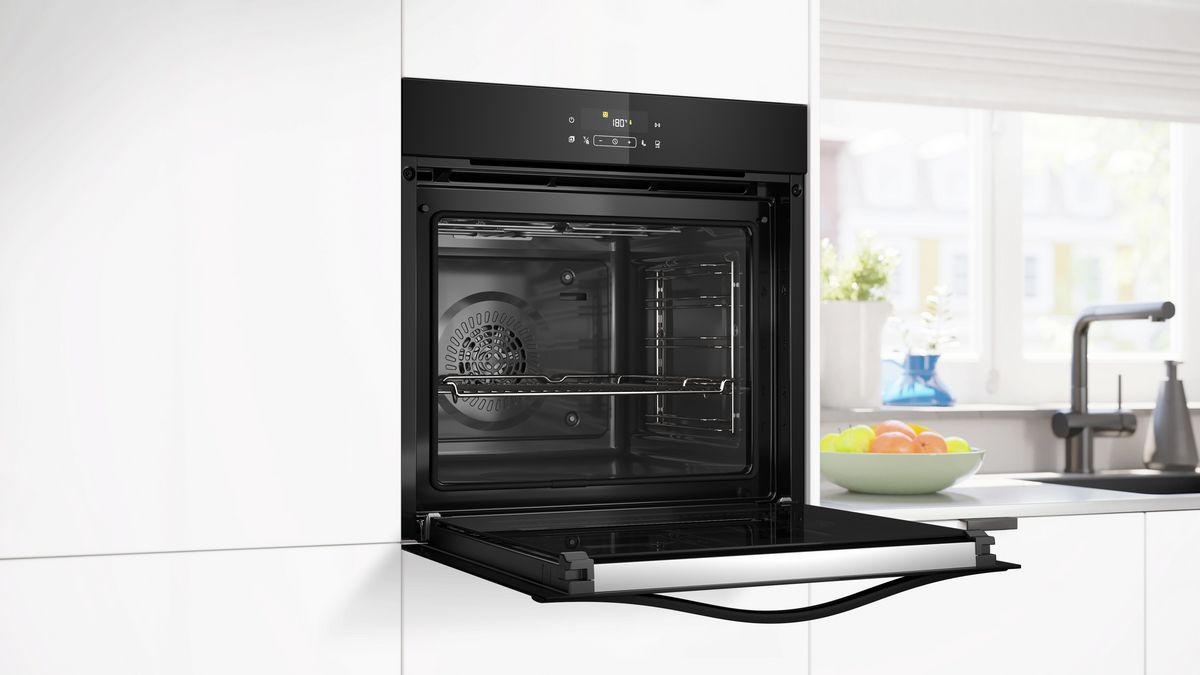 Einbau-Backofen-Set CF4M28063 + CZ11TI15X0 Einbau-Backofen, Clip-Auszug CX53EZ01T CX53EZ01T-4