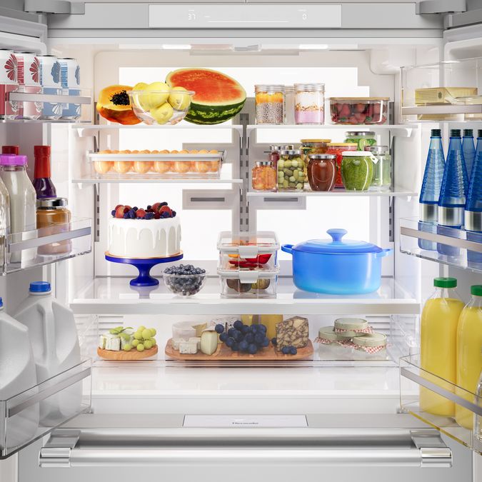 Freedom® Réfrigérateur à portes françaises congélateur en bas 36'' Professional Inox T36FL821NS T36FL821NS-6