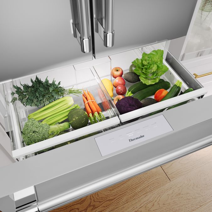 Freedom® Réfrigérateur à portes françaises congélateur en bas 36'' Professional Inox T36FL821NS T36FL821NS-5