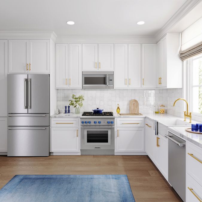 Freedom® Réfrigérateur à portes françaises congélateur en bas 36'' Professional Inox T36FL821NS T36FL821NS-4