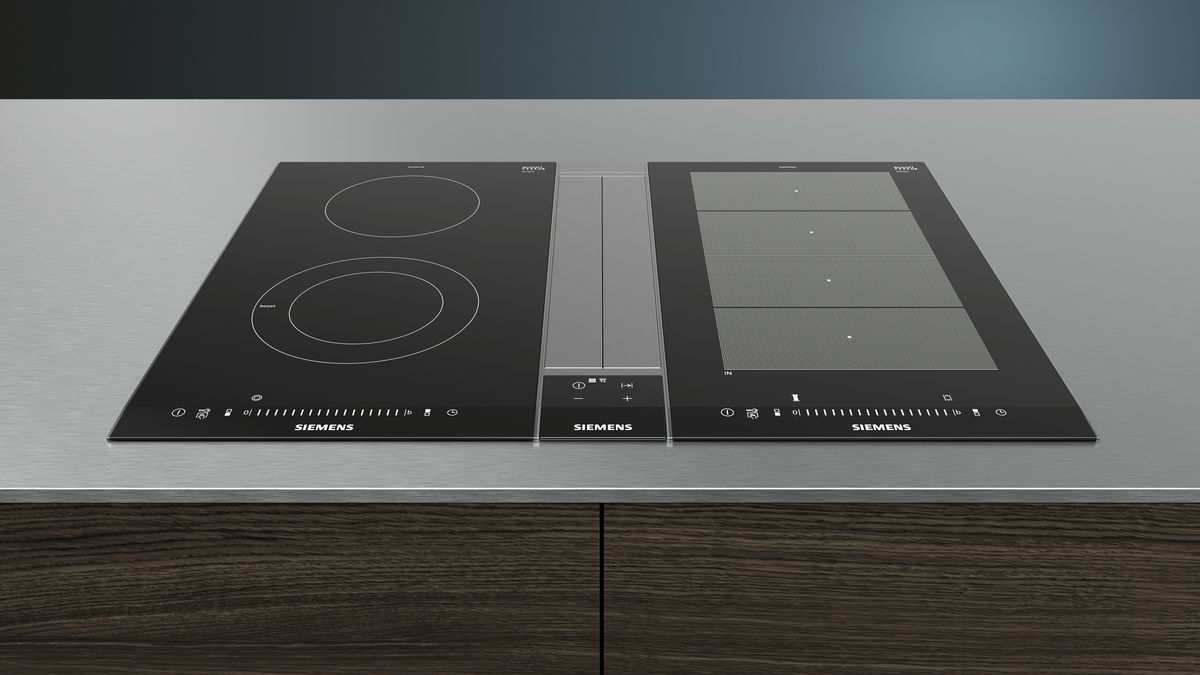iQ700 Aérateur de plan de cuisson Noir avec finition en verre LF16VA570 LF16VA570-2