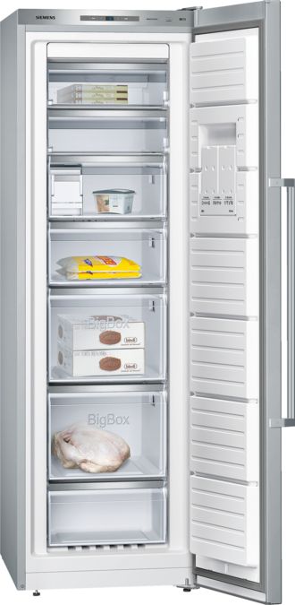 iQ500 free-standing freezer Inox-easyclean GS36NAI31 GS36NAI31-1