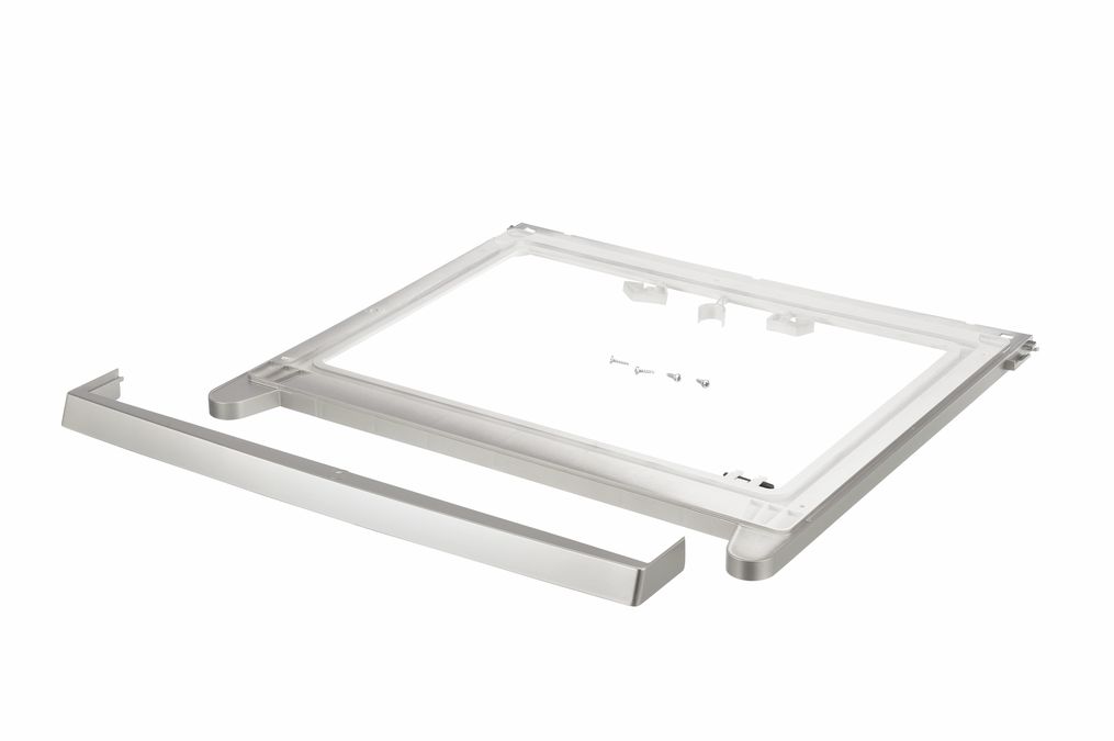 Kit de superposition sans tablette, de couleur silver, pour sèche-linge et lave-linge silver 00466316 00466316-2