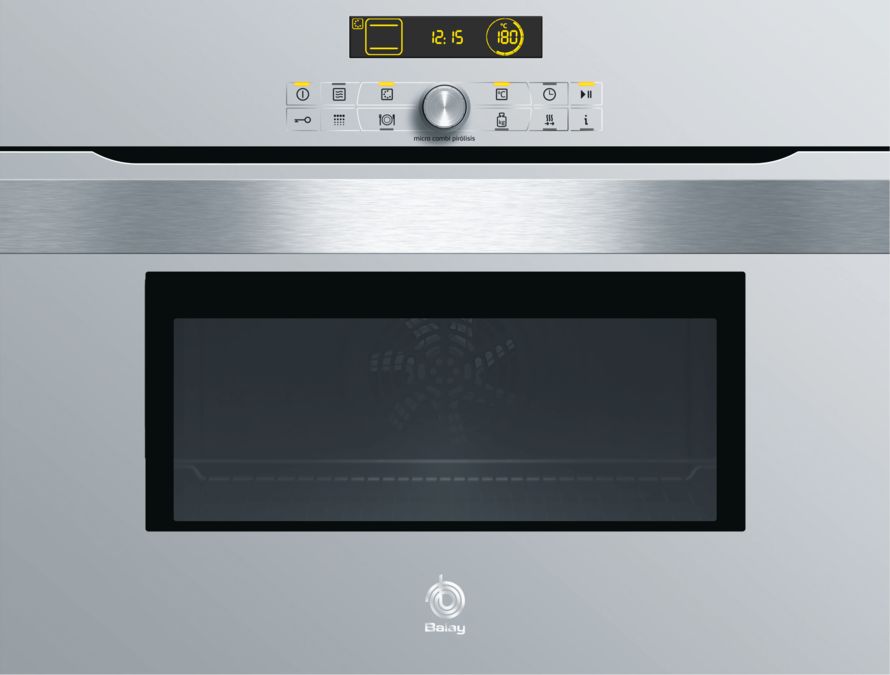 Horno compacto con microondas 60 x 45 cm Gris 3HW469XC 3HW469XC-1