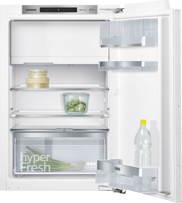 iQ500 Einbau-Kühlschrank mit Gefrierfach 88 x 56 cm Flachscharnier mit Softeinzug KI22LAD40 KI22LAD40-1