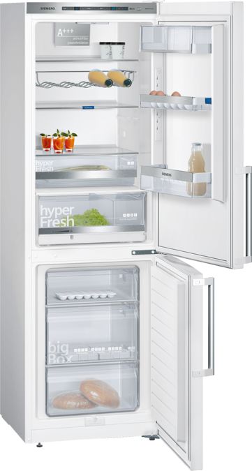 iQ500 Fehér ajtók Kombinált hűtő / fagyasztó KG36EAW43 KG36EAW43-1