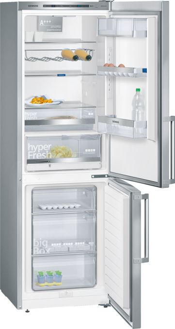 iQ500 Frigo-congelatore combinato da libero posizionamento  inox look KG36EAL43 KG36EAL43-1