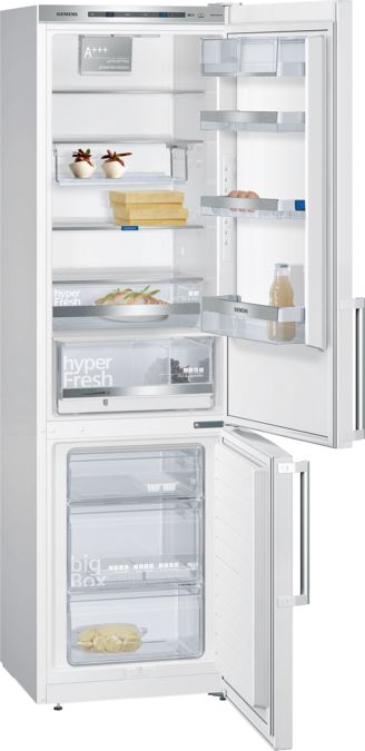 iQ500 Réfrigérateur combiné pose-libre Blanc KG39EBW40 KG39EBW40-1