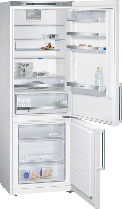 iQ500 Réfrigérateur combiné pose-libre Blanc KG49EBW40 KG49EBW40-1