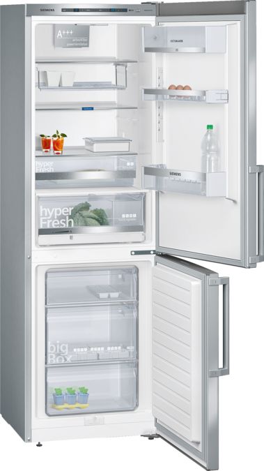 iQ500 free-standing fridge-freezer with freezer at bottom inox-easyclean KG36EEI42 KG36EEI42-1