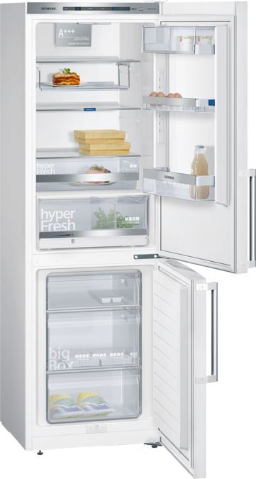 iQ500 Réfrigérateur combiné pose-libre Blanc KG36EBW40 KG36EBW40-1
