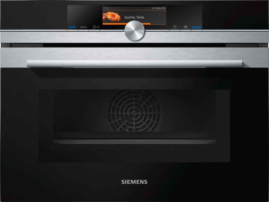 iQ700 Compacte oven met microgolffunctie 60 x 45 cm Inox CM678G4S1 CM678G4S1-1