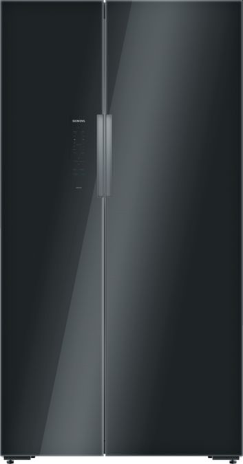 iQ700 Side-by-side fridge-freezer 175.6 x 91.2 cm Black KA92NLB35 KA92NLB35-1