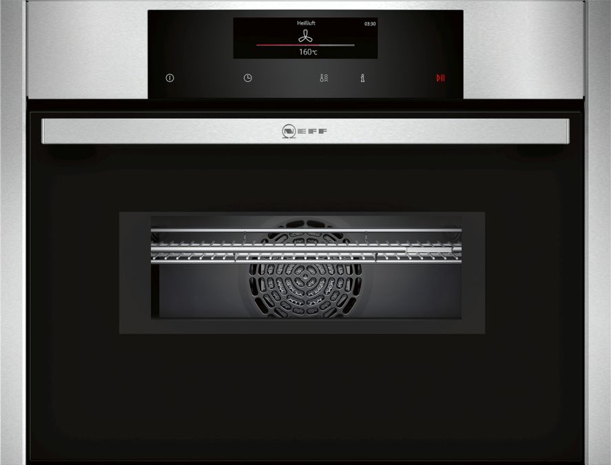 N 90 built-in compact oven with microwave function 60 x 45 cm Inox C26MT23N0 C26MT23N0-1