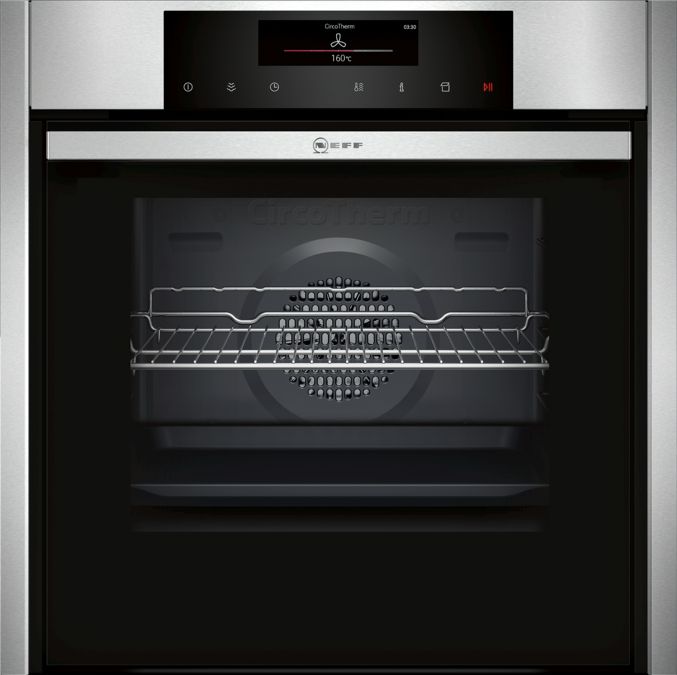 N 90 Built-in oven with added steam function 60 x 60 cm Inox B56VT62N0 B56VT62N0-1
