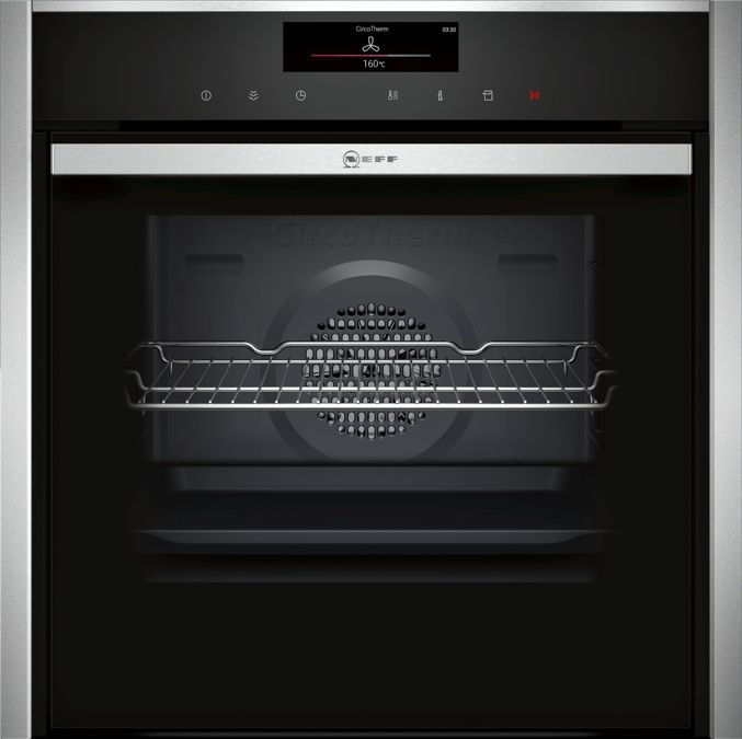 N 90 Built-in oven with added steam function 60 x 60 cm Stainless steel B48VT38N0B B48VT38N0B-1