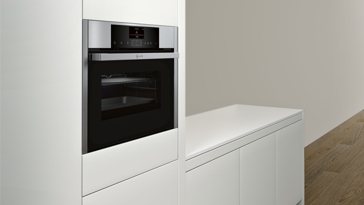 N 90 Built-in compact oven with steam function 60 x 45 cm Stainless steel C15FS22N0 C15FS22N0-2