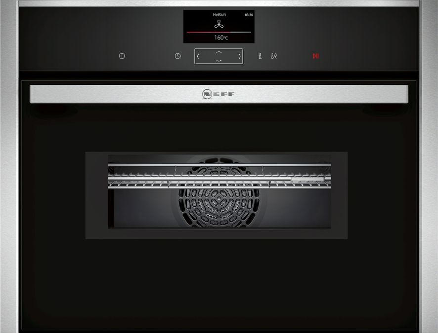 N 90 Built-in compact oven with microwave function Stainless steel C27MS22N0B C27MS22N0B-1