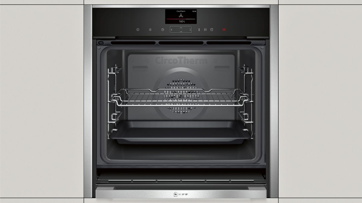 N 90 Built-in oven with steam function 60 x 60 cm Stainless steel B47FS22N0 B47FS22N0-7