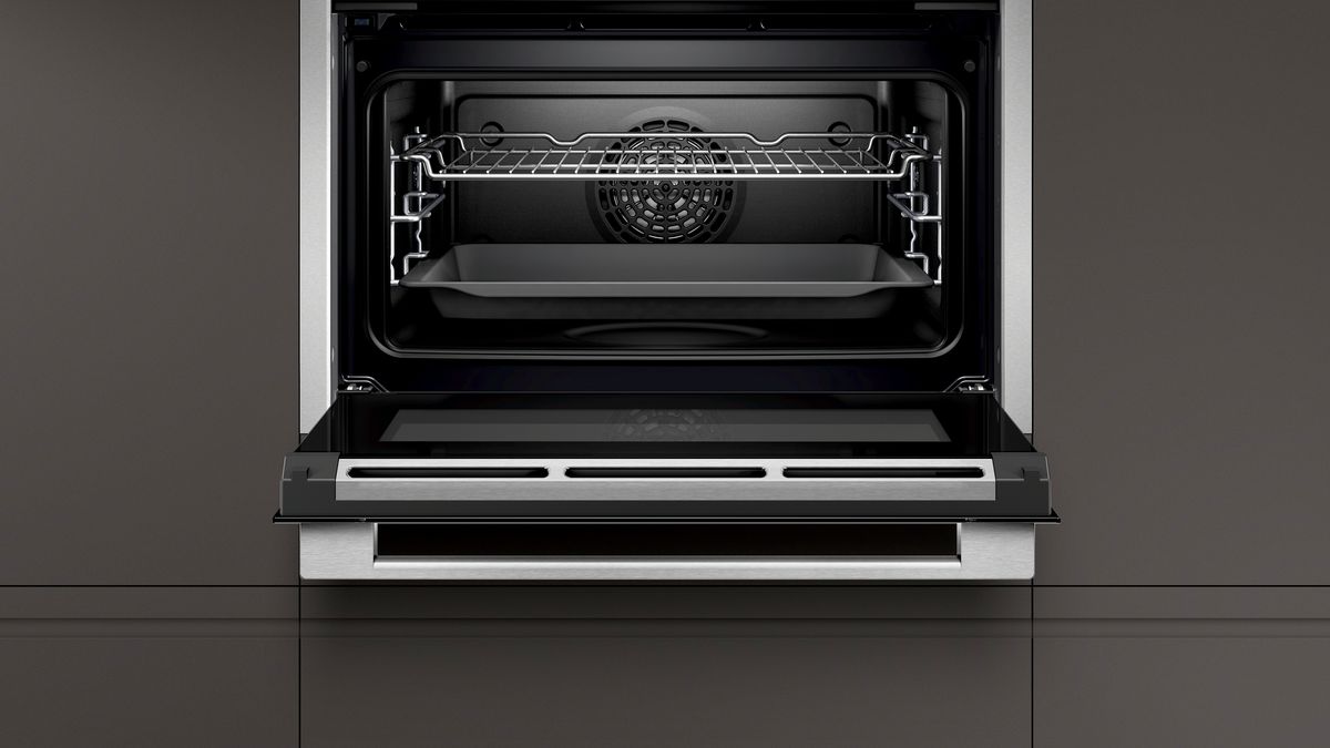 N 90 Built-in compact oven with steam function 60 x 45 cm Stainless steel C17FS32H0B C17FS32H0B-4