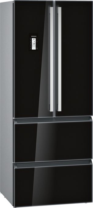 iQ700 Frigorífico French Door con puertas de cristal 191.1 x 75.2 cm Negro KM40FSB20 KM40FSB20-1