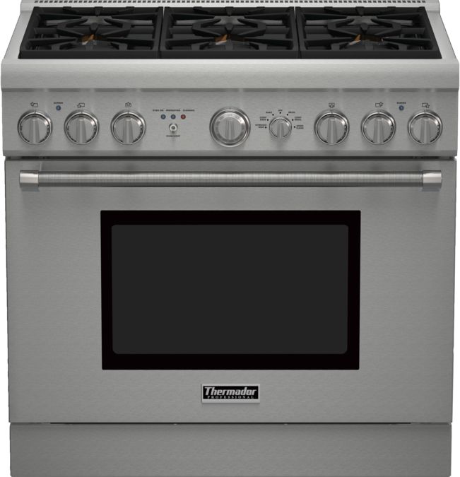 Dual fuel freestanding range Stainless steel PRD366GHC PRD366GHC-1