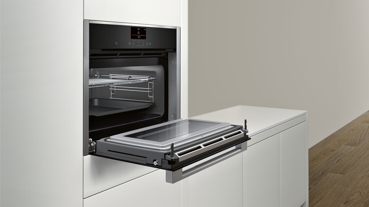 N 90 Built-in compact oven with microwave function 60 x 45 cm Stainless steel C17MS36N0B C17MS36N0B-4