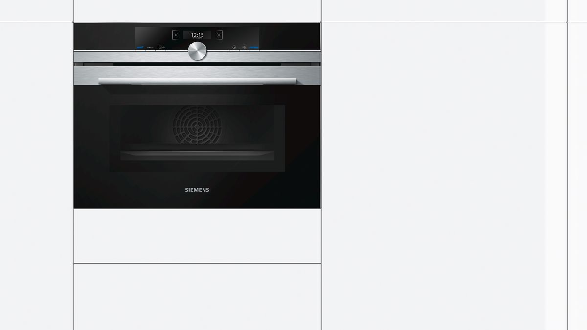 iQ700 Horno compacto con microondas 60 x 45 cm Acero inoxidable CM633GBS1 CM633GBS1-2