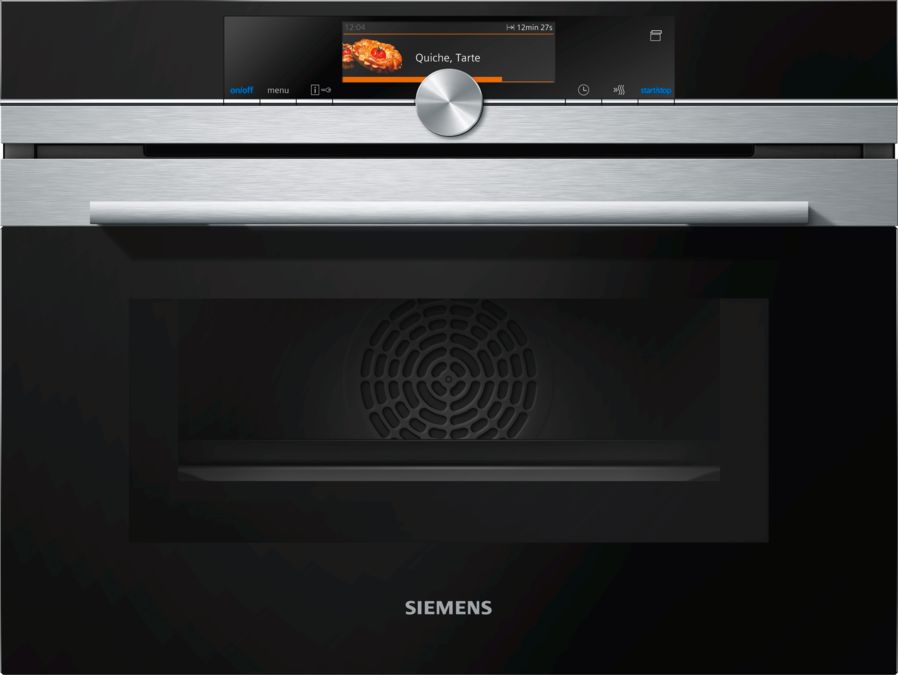 iQ700 Built-in compact oven with added steam and microwave function  Stainless steel CN678G4S1B CN678G4S1B-1